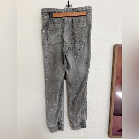 CLOTH & STONE for Anthropologie Women's Paint Splatter Jogger Pants Size XS Gray - Picture 12 of 12